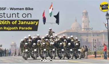 BSF - Women Bike Stunt on 26th of January in Rajpath Parade