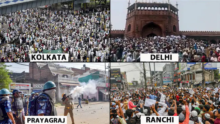 A violent protest broke out across the country over a controversial remarks on Prophet Mohamad.